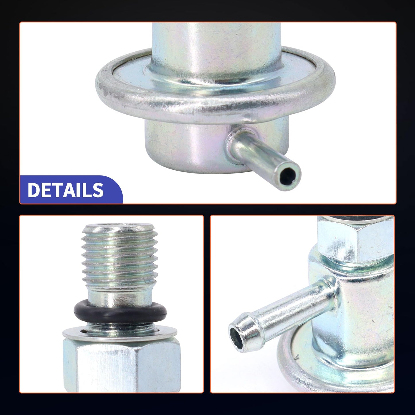 HiSport Fuel Injection Pressure Regulator PR4043 Replacement for Toyota 4Runner Pickup 1988 1989 1990 1991 1992 1993 1994 1995 T100 1992 1993 1994, 3.0 Bar