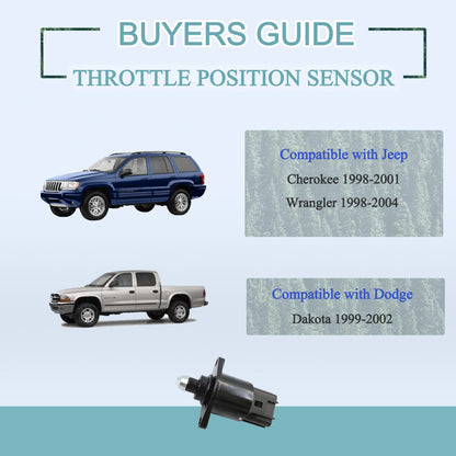 4874373AB Idle Air Control Valve (Iac Valve) Compatible with Jeep Wrangler 2.5L 4.0L 1998-2004 Replace AC176, 2H1094, 4874373, 04874373, 4874373AB, 53030821