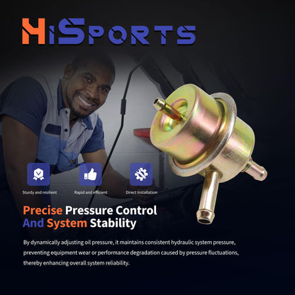 HiSport Fuel Injection Pressure Regulator PR4052 Replacement for Volkswagen Transporter Beetle Vanagon for Porsche 911 912 914 for Jaguar XJ12 XJS, 2.5 Bar