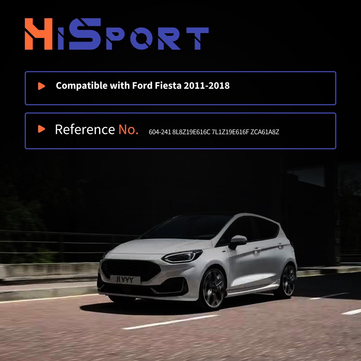 HiSport HVAC Heater Blend Door Actuator BE8Z19E616A - Compatible with Ford Fiesta 2011 2012 2013 2014 2015 2016 2017 2018 - Replace 604-251