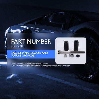 HiSport 9U-6891 Injector Sleeve Cup Remover & Installer Tool Set - Include Driver Cap / 9U6877 Thrust Bearing / 221-9778 Puller Stud 4K-0367 Nut - Full / 5P-8247 Hard Washer /128-7889 Puller Bridge