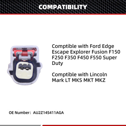 HiSport AU2Z14S411AGA Ambient Air Temperature Sensor Connector Compatible with Ford Bronco Sport Edge Escape F-150 250 350 450 550 650 750 Mustang Ranger, Lincoln MKC MKT MKZ Navigator