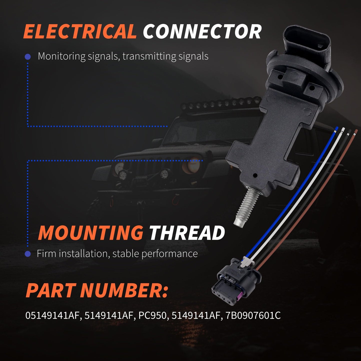 HiSport Camshaft Position Sensor Kit - Compatible with Chrysler Dodge Jeep Ram Replaces 05149141AF PC950 5149141AF