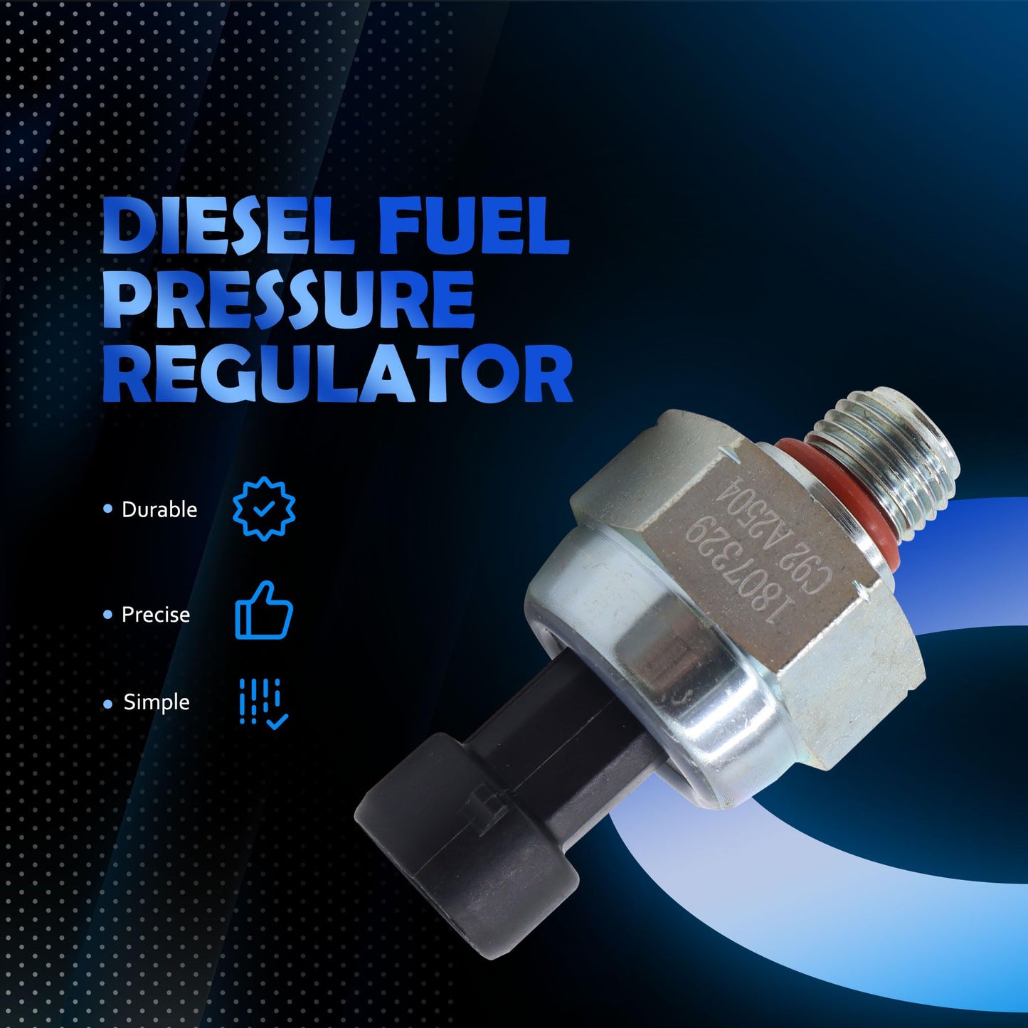 HiSport Injection Control Pressure Sensor 7.3L - Compatible with Ford E-350 Club Wagon E-350 Econoline Club Wagon E-450 E-550 F650 F750 F-250 F-350 F-450 F-550 Super Duty - Replace 1830669C92