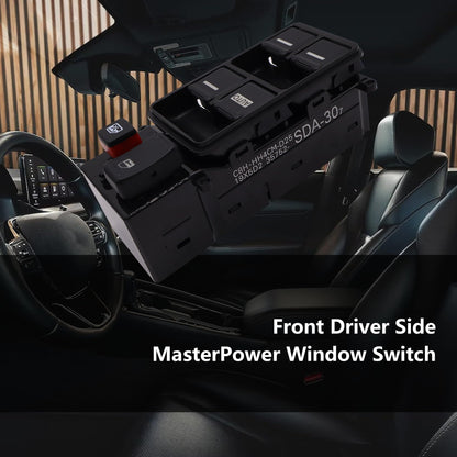 HiSport 35750-SDA-H12 Power Window Switch Front Driver Side Control Switch Compatible with Honda Odyssey 2005 2006 2007 2008 2009 2010