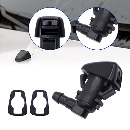 HiSport 55157319AA Windshield Sprinkler Wiper Nozzle - Compatible with Jeep Commander 2006-2010 Liberty 2008-2012 Compatible with Dodge Nitro 2007-2011 - (Two Side)