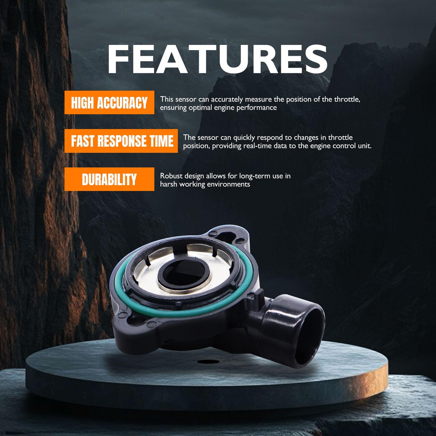 HiSport 213-912 Throttle Position Sensor - Compatible with Chevry Silverado 1500 Astro Blazer Express 1500 Express 2500 Monte Carlo Silverado 3500 1993-2007