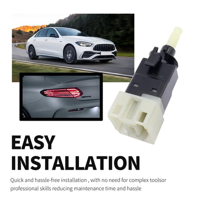 HiSport 0015453109 Brake Light Switch Lamp 6 Pins - Compatible with Mercedes-Benz C280 E430 S350 G550 SL500 SLK320 CL600 CLK55 Dodge Sprinter 3500 Sprinter 2500 Chrysler Crossfire 1999-2010