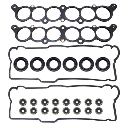 HiSport Engine Cylinder Valve Cover Gasket Set - Compatible with Toyota 1995-2004 Tacoma 3.4L 2000-2004 Tundra 3.4L 1996-2002 4Runner 3.4L 1995-1998 T100 3.4L - Replace VS50422R