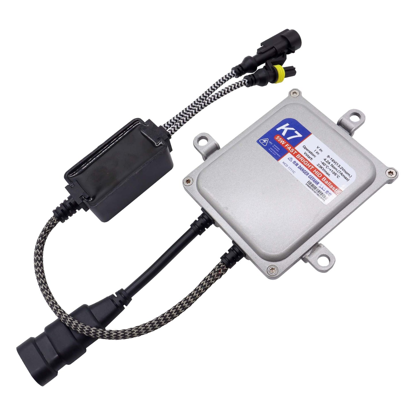 HiSport HID Headlight Ballast Control Module Unit Compatible with Bulb H11 H7 H8 H9 H4 H1 9005 9006 9007, 2PCS