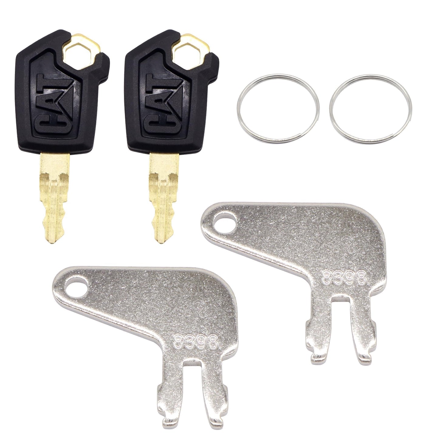 HiSport 5P8500 Heavy Equipment Master Keys Compatible with Cab Doors Side Panels Cat Padlocks Cat Dozers Backhoes Compactors Articulated Trucks Excavators Cat Equipment Battery