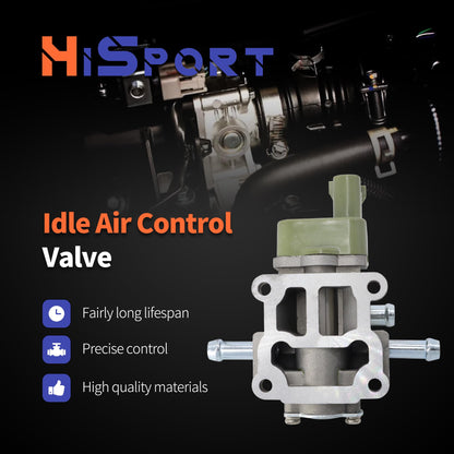 HiSport Idle Air Control Valve with Gasket 22270-62050 Compatible with Toyota Tundra 2000-2003,T100 1997-1998,Tacoma 1997-2004, 4Runner 1996-2000 3.4L V6 Only Fit Manual Transmission