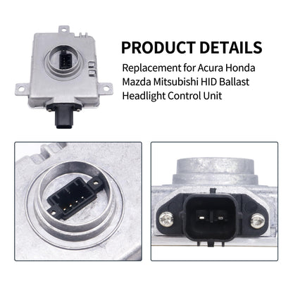 HiSport D2S D2R Xenon HID Headlight Ballast Control Module Unit Compatible with Acura Honda Mazda Mitsubishi W3T19371 W3T15671 W3T13072