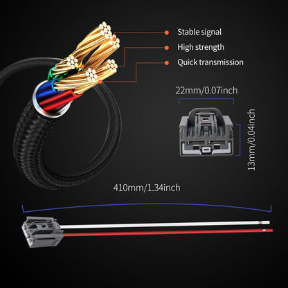 HiSport 3U2Z14S411PB HVAC Speed Blower Motor Lighting Wiring Harness Compatible with BMW Buick Cadillac Chevrolet Chrysler Dodge Ford GMC Jeep Lincoln Mercury Nissan Pontiac Ram Saab Saturn Volvo