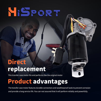 HiSport 600-911 Transfer Case Motor - Compatible with Ford F-150 2004-2008 Lobo 2004-2008 Compatible with Lincoln Mark LT 2006-2008 - Replace 5L3Z7G360A 8L3Z7G360A