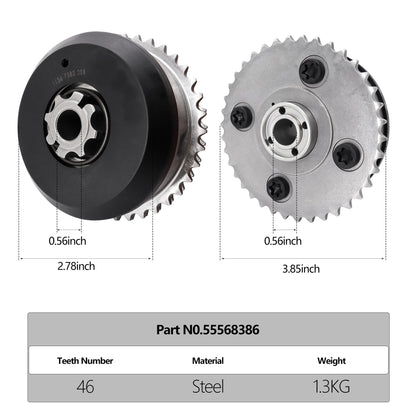 HiSport VVT Intake & Exhaust Camshaft Adjuster Sprocket Gears - Compatible with BMW 128i 135i 325i 328i 330i 335i 435i 525i 525xi 528i 528xi 530i 530xi 535i 640i 740i - Replace 11367583207 11367583208
