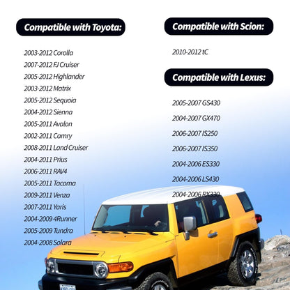 HiSport 8961502020 Ignition Knock Detonation Sensor - Compatible with Toyota Corolla FJ Cruiser Highlander Matrix Sequoia Sienna Avalon Camry Land RAV4 Tacoma Venza Yaris 4Runner Tundra Solara