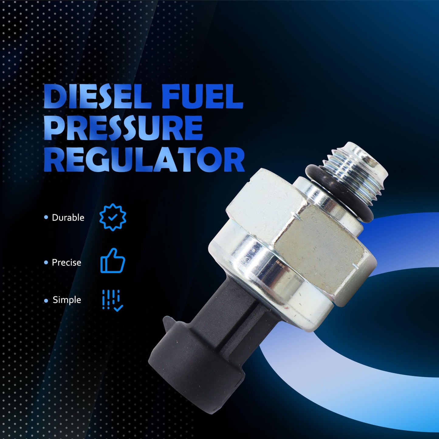 HiSport Injection Control Pressure Sensor 6.0L - Compatible with Ford E-350 Super Duty Excursion F-250 Super Duty F-350 Super Duty F-450 Super Duty F-550 Super Duty - Replace 1845274CP2