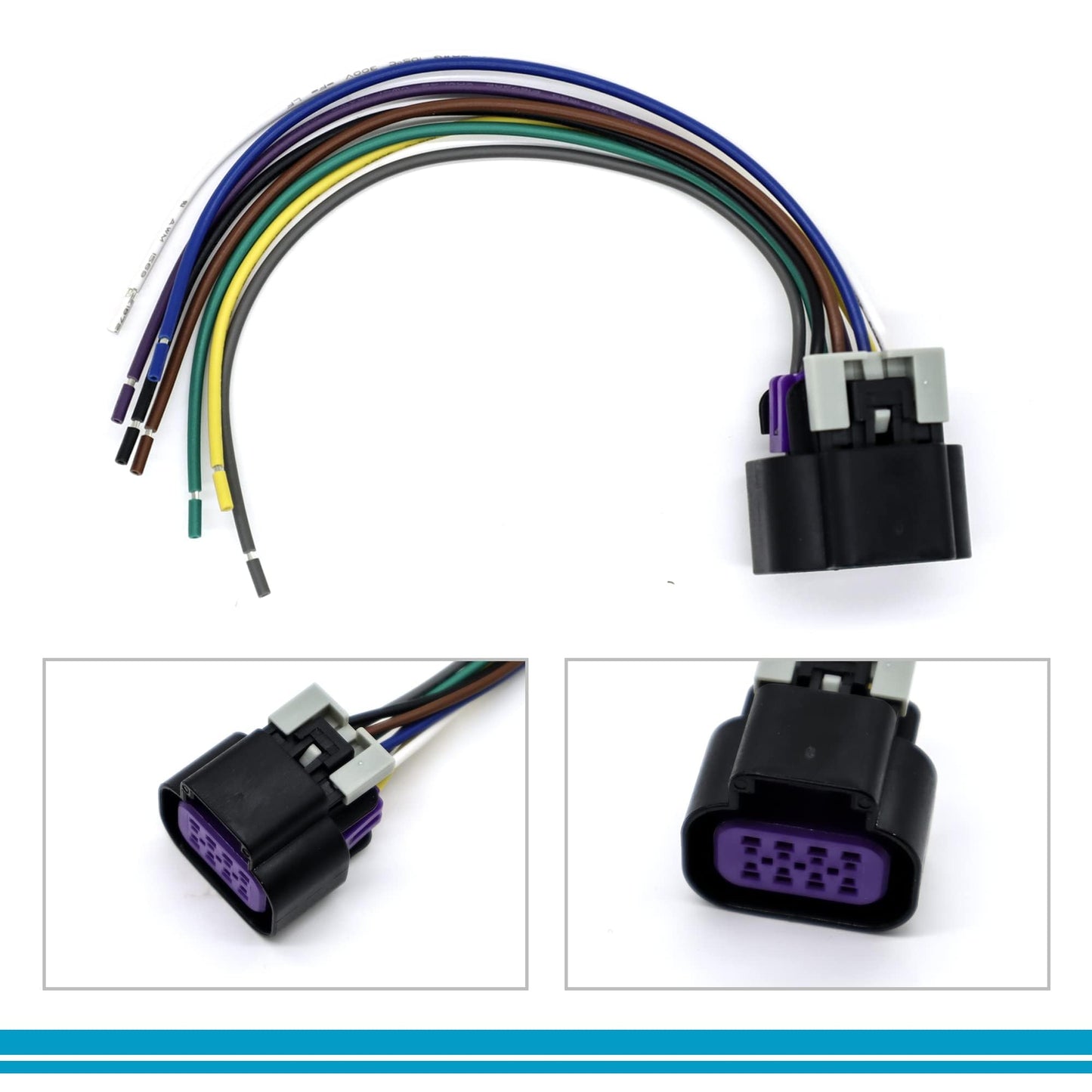 HiSport 977-000 Throttle Body Sensor & Connector Compatible with Cadillac Escalade Chevy Buick Express GMC Throttle Sensor & Wiring Harness Pigtail Kit Replace 12570800 217-2293 217-2293