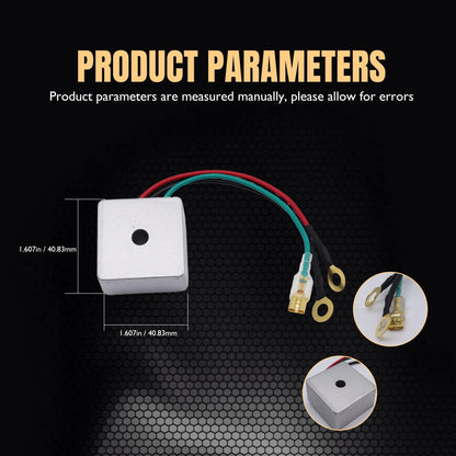 HiSport 435-203 Voltage Regulator Compatible with EZ Go Express L4, Express L6, Express S4, Express S6, RXV Electric 2014, RXV Gas, TXT Electric, TXT Gas, Terrain 250 1000 1500