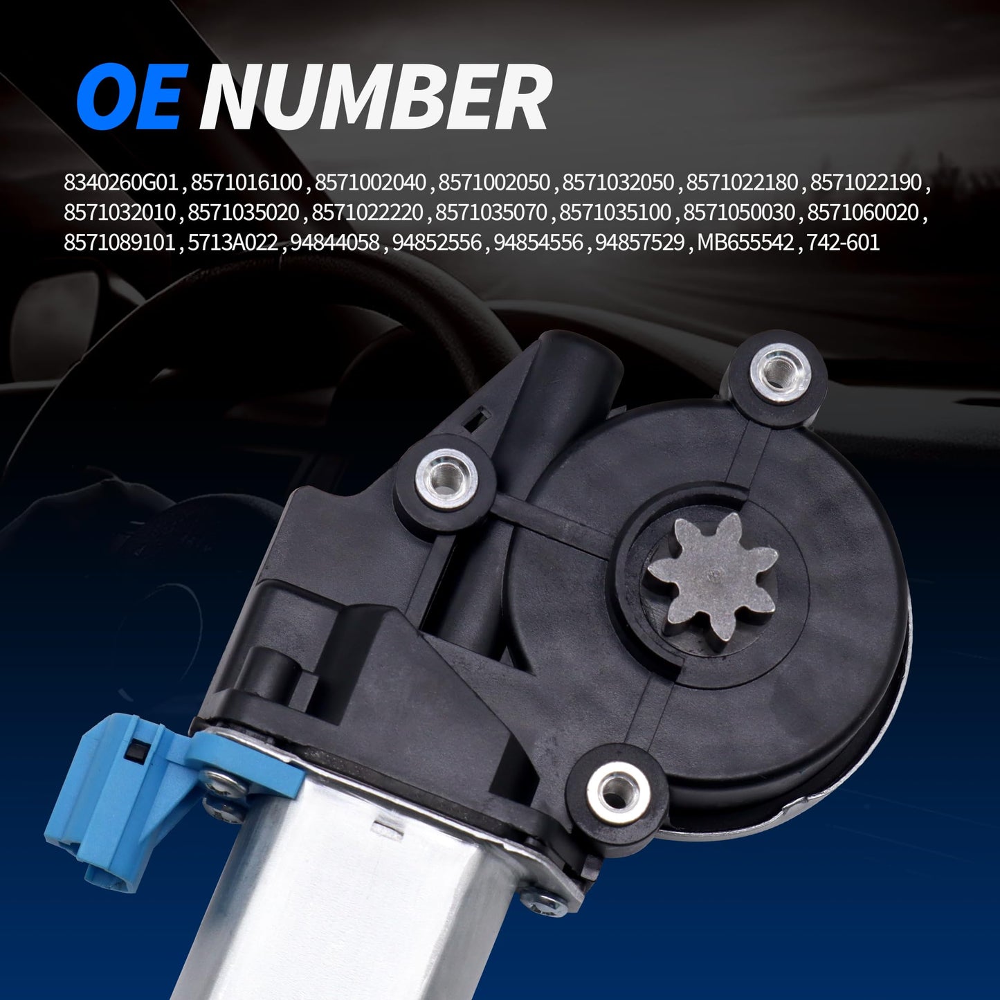 HiSport 8340260G01 Power Window Lift Motor Replacement for Toyota 4Runner 1992-2002 Tailgate Window Motor,Compatible with Suzuki Lexus