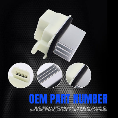 HiSport HVAC Blower Motor Control Module Resistor YH-1829 BL3Z-19E624-A Compatible with Ford F150 2009-2014, Expedition 2009-2014, Replacement for Lincoln Navigator 2009-2017 Auto Temp Control