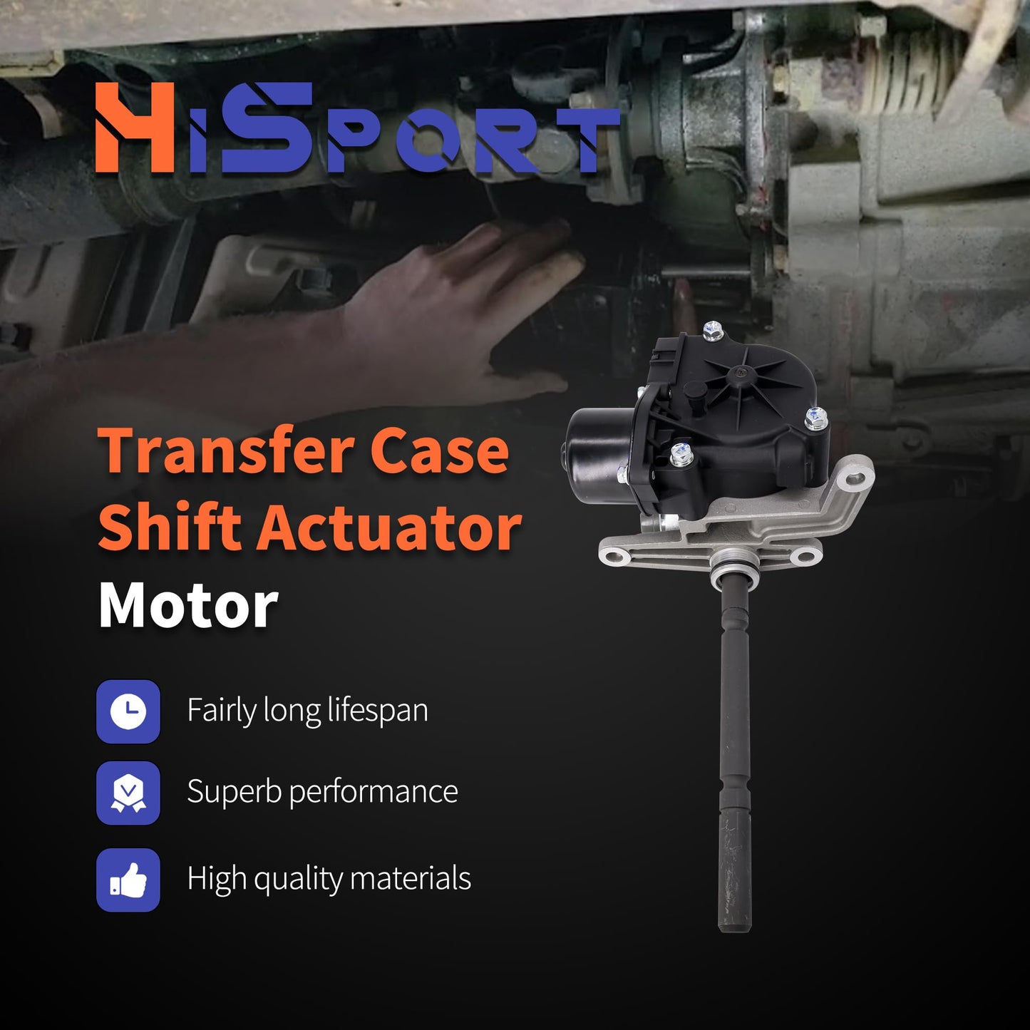 HiSport Transfer Case Motor Replacement 36410-34015 - Compatible with Tundra, Tacoma, Toyota 4Runner 4WD 4-Wheel Drive 4x4 Transfer Case Shift Actuator Motor Transmission Actuator Assembly