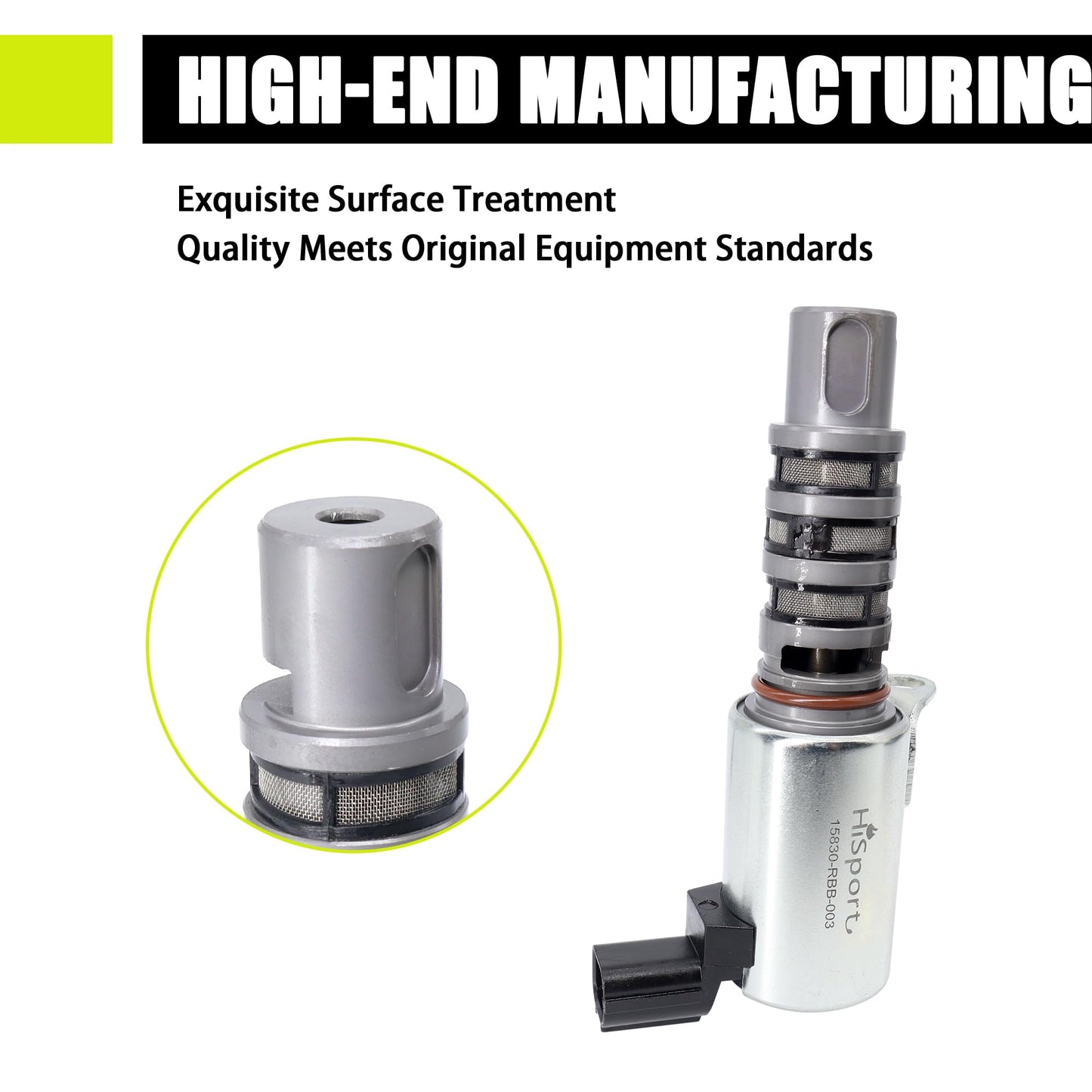 HiSport Engine Variable Valve Timing VVT Solenoid 15830-RBB-003 918-069 Replacement for Acura ILX TSX & Honda Civic CR-V