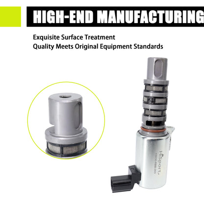HiSport Engine Variable Valve Timing VVT Solenoid 15830-RBB-003 918-069 Replacement for Acura ILX TSX & Honda Civic CR-V