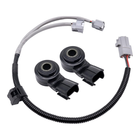 HiSport 89615-B6010 Knock Sensor and Harness Kit - Compatible with Toyota Corolla FJ Cruiser Highlander Matrix Sequoia Sienna Avalon Camry Land RAV4 Tacoma Venza Yaris 4Runner Tundra Solara