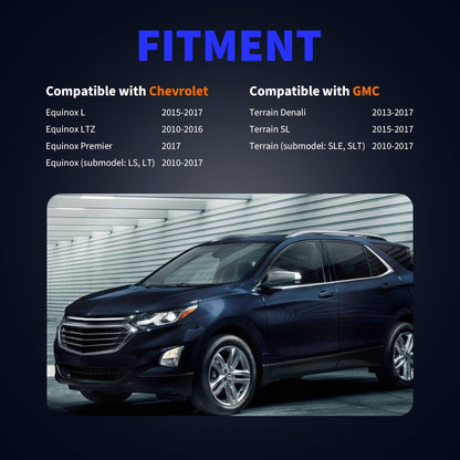 HiSport Front ABS Wheel Speed Sensor Left & Right 20811371 Compatible with Chevrolet Equinox LS LT 2010-2017 Replacement for GMC Terrain SLE SLT