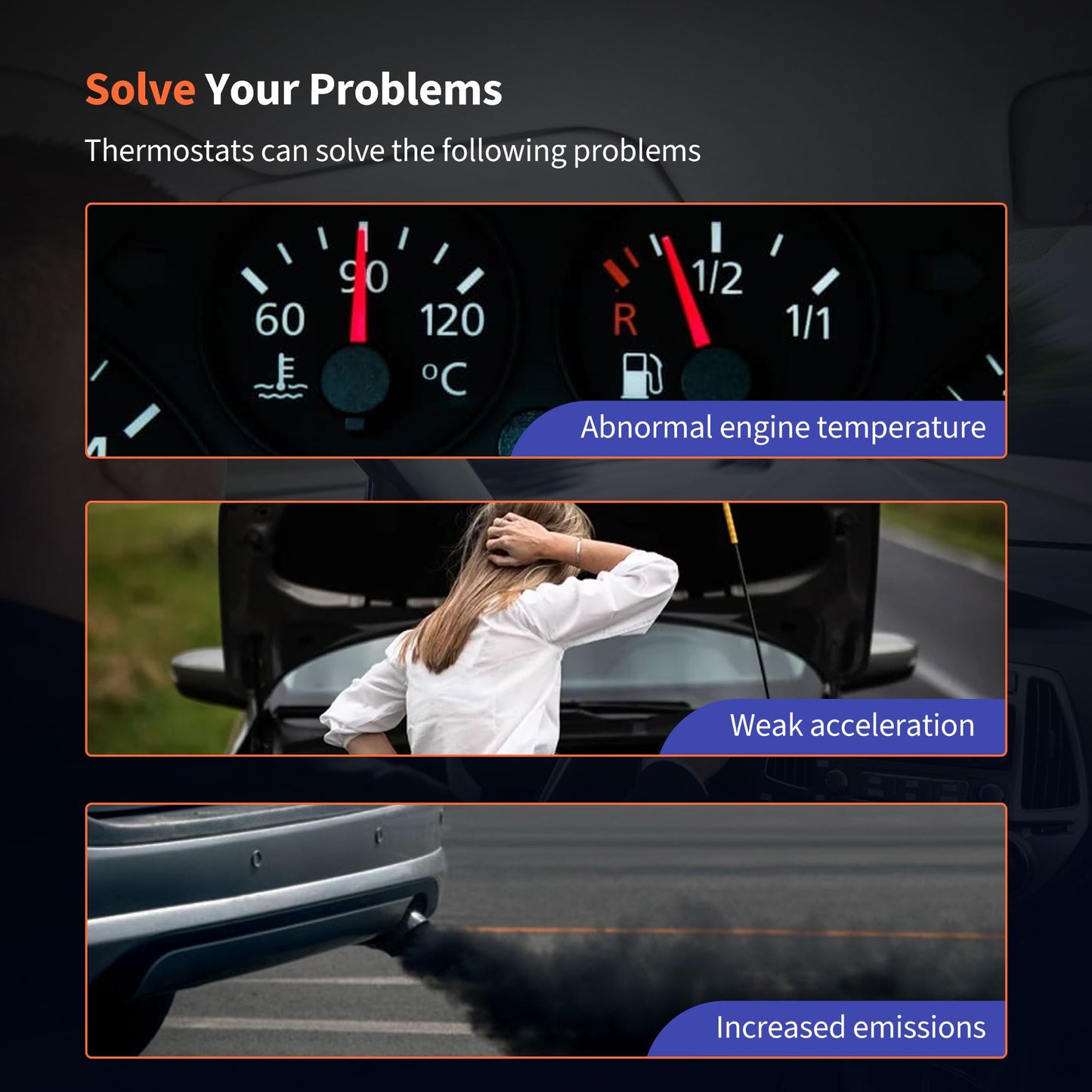 HiSport 16321-74050 Radiator Coolant Filler Water Inlet Thermostat Housing Compatible with Toyota Camry 1992-2001, Celica 1992-1999, Rav4 1996-2000, Solara 2000, 902-5000