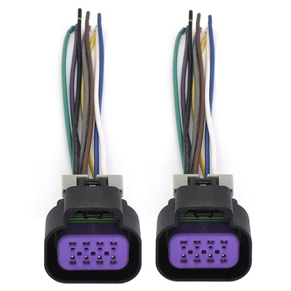 HiSport Gen 3 Throttle Body Connector Pigtail DBW 8 Wire Vortec 4.8 5.3 6.0 LQ4 LQ9, 2PCS