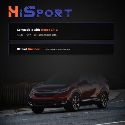 HiSport 72610-T0A-H01 Door Lock Actuator Rear Passenger Side Compatible with Honda CR-V 2014-2016, FIt 2015-2016, 72221