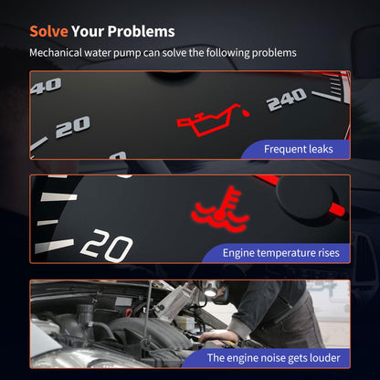 HiSport Engine Water Pump AW5092 252-821 89036356 Replacement for Buick Chevy GMC Pontiac 2001-2017 Saab Saturn Allure LaCrosse Regal Malibu Cavalier Classic Cobalt Equinox Oldsmobile Alero