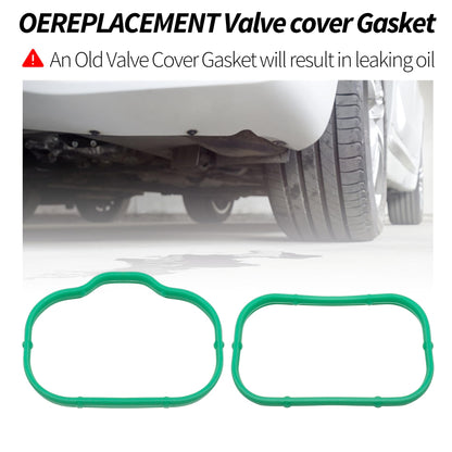 HiSport MS97204 Intake Manifold Gasket Set Upper & Lower - Compatible with 3.6L 2011-2020 Dodge Avenger Journey Charger Grand Cherokee Chrysler 200 300