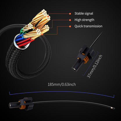 HiSport Billet Wire Connector LS Gen 4 Starter Motor Solenoid LS3 Pigtail WPSTR40 Compatible with Vehicles Camaro Corvette OEM Tooling, Connector, Lock, Seals, Terminals
