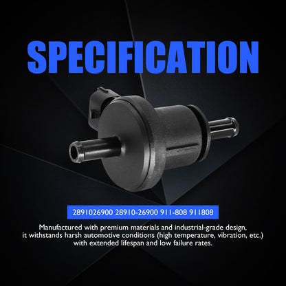 HiSport 28910-26900 Canister Purge Valve - Compatible with Hyundai Accent 2006-2011 Elantra 2007-2012 Equus 2011-2013 Genesis 2009-2014 Compatible with Kia Rio 2006-2012 Rio5 2006-2011 Soul 2010-2011
