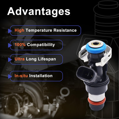 HiSport Fuel Injectors 8PCS Compatible with Chevrolet & GMC Trucks 1999-2000 4.8 & 5.3L V8 Engines 4 Holes Replace 17113582