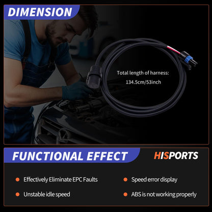 HiSport Hall Effect Speed Sensor - Compatible with ATP 330 500 Magnum 325 330 500 Ranger 700 Ranger Crew 700 Ranger XP 700 Sportsman 335 400 450 500 600 700 800 MV7 - Replace 4040081 4010298