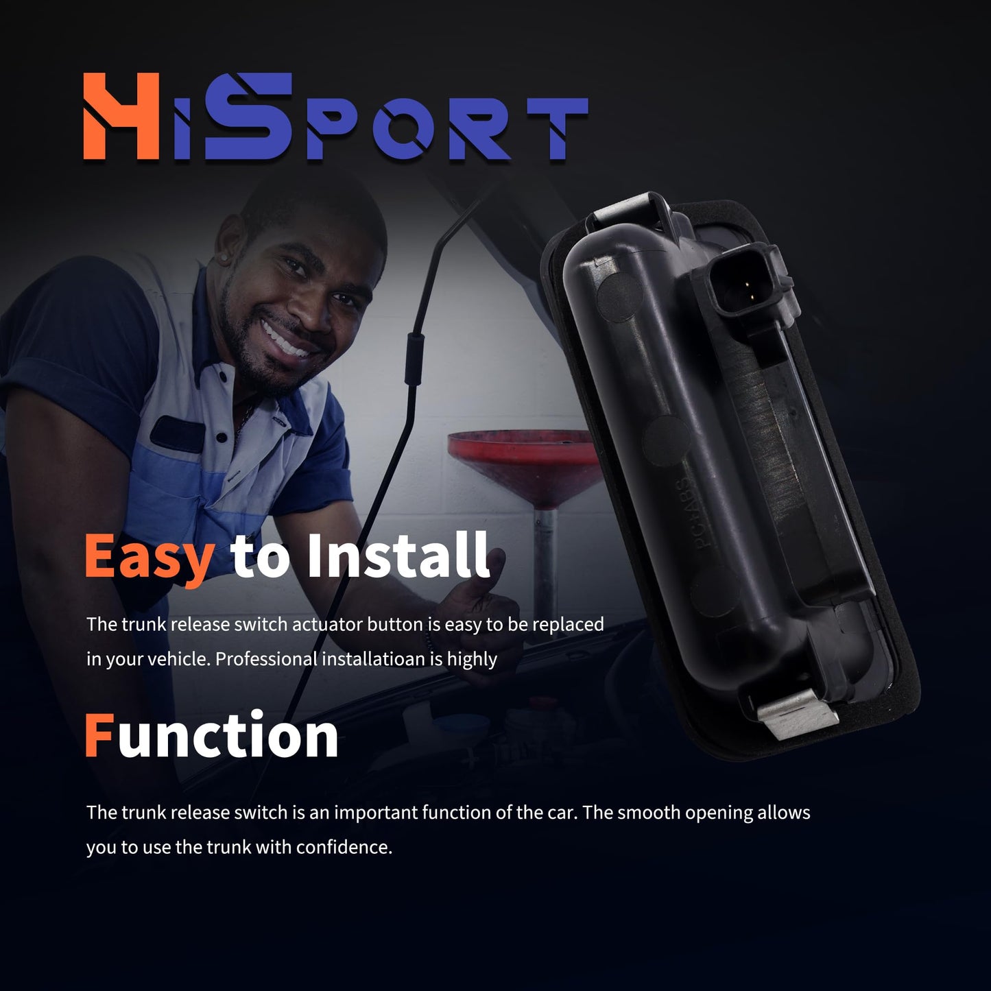 HiSport Rear Trunk Tailgate Rear Door Switch - Compatible with Kia Forte Forte5 Replaces 81260-1M500 81260-A6200