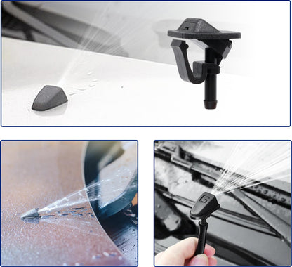 HiSport Windshield Sprinkler Wiper Nozzle - Compatible with 2002-2012 Jeep Wrangler 2002-2006 Jeep TJ - Replace 55156728AB