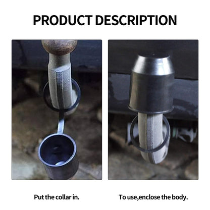 HiSport 2-Pack Universal Trailer Hitch Ball Cover with Hook - 2" Towing Ball Protector Cap for RV, Truck, Boat, and Caravan - Weather-Resistant Drawbar Cover with Tether