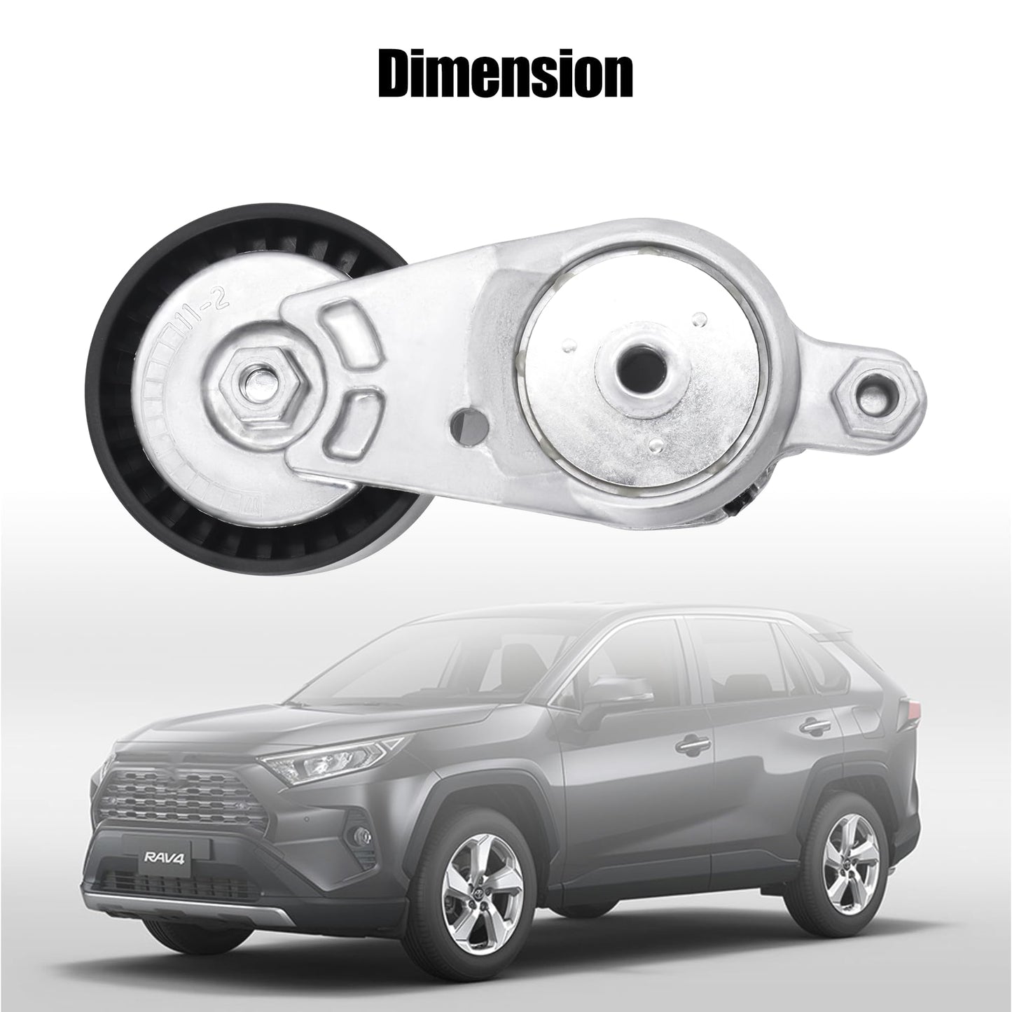 HiSport 39106 Drive Belt Tensioner Assembly - Compatible with Toyota Camry 2012-2017,Highlander 2009-2019,RAV4 2009-2018,Sienna 2011-2013