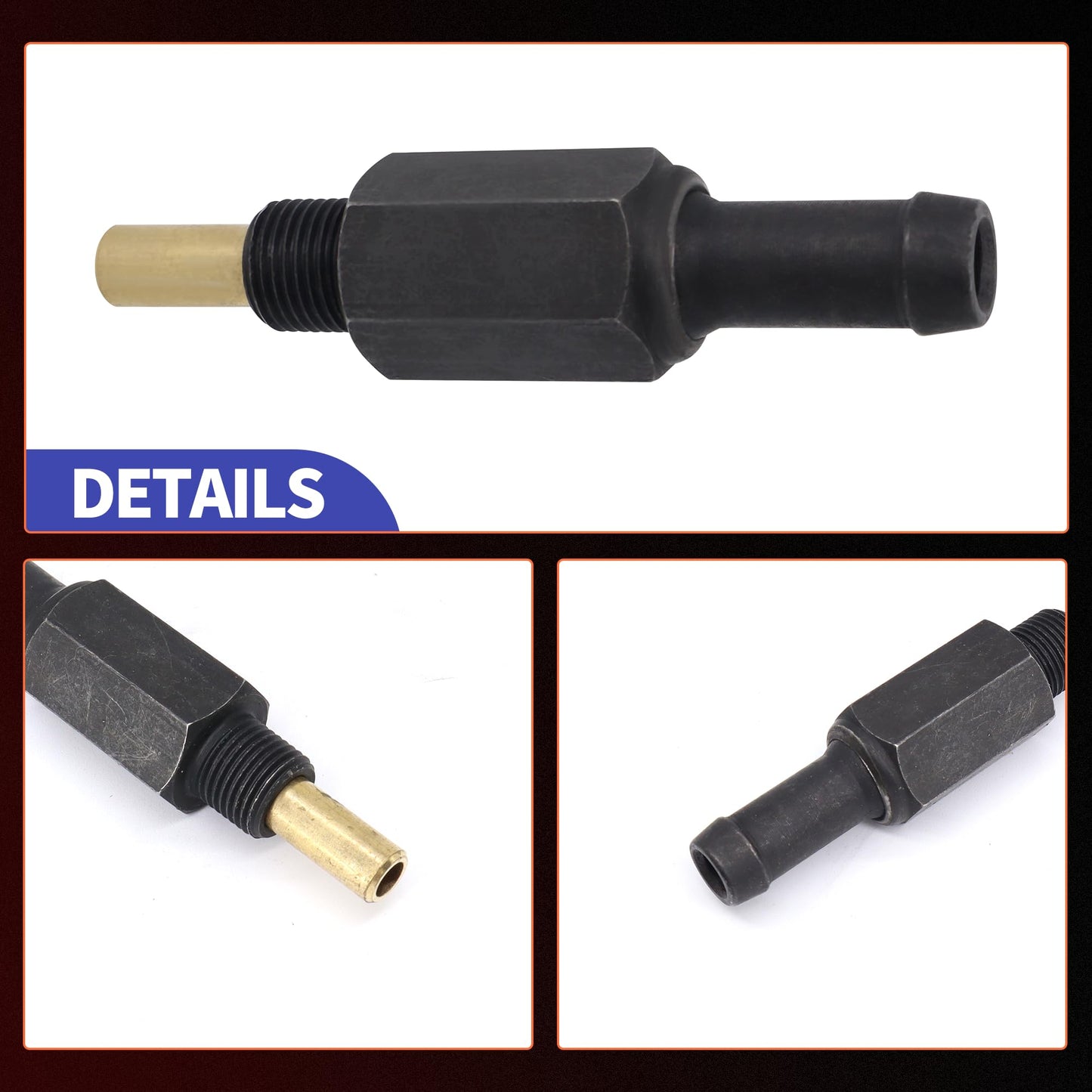 HiSport PCV Valve - Compatible with Hyundai Accent Elantra Excel Scoupe Tiburon Tucson | Kia Spectra Spectra5 Sportage | Mitsubishi Precis 1.5L 1.6L 1.8L 2.0L 1986-2012 - Replace 26740-21314