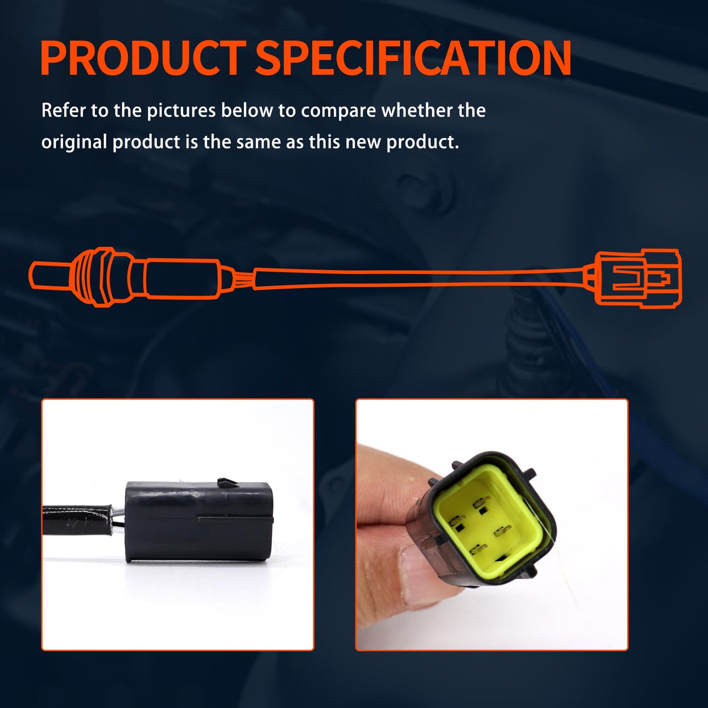 HiSport 226A0-JA10C O2 Oxygen Sensor Rear Downstream 2PCS - Compatible with Infiniti EX35 EX37 FX35 FX37 FX50 G25 G35 G37 M35 M37 M56 Q40 Q70 Q70L QX50 QX70 2007-2019 2.5L 3.5L 3.7L 5.0L 5.6L