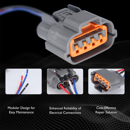HiSport LR1110-709B Alternator Repair Plug Harness-4 PIN Pigtail Connector Compatible with Nissan Murano Maxima,Mitsubishi Galant Endeavor Outlander Eclipse Montero Mirage,Infiniti I35 I30,Eagle,KIA