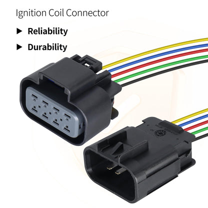 HiSport Headlights Connector Pigtail Plug Replacement for Chevrolet Silverado 2007-2014 Male and Femail Headlights Left and Right Connector Wire£¬Repalce 22853027, 22853028