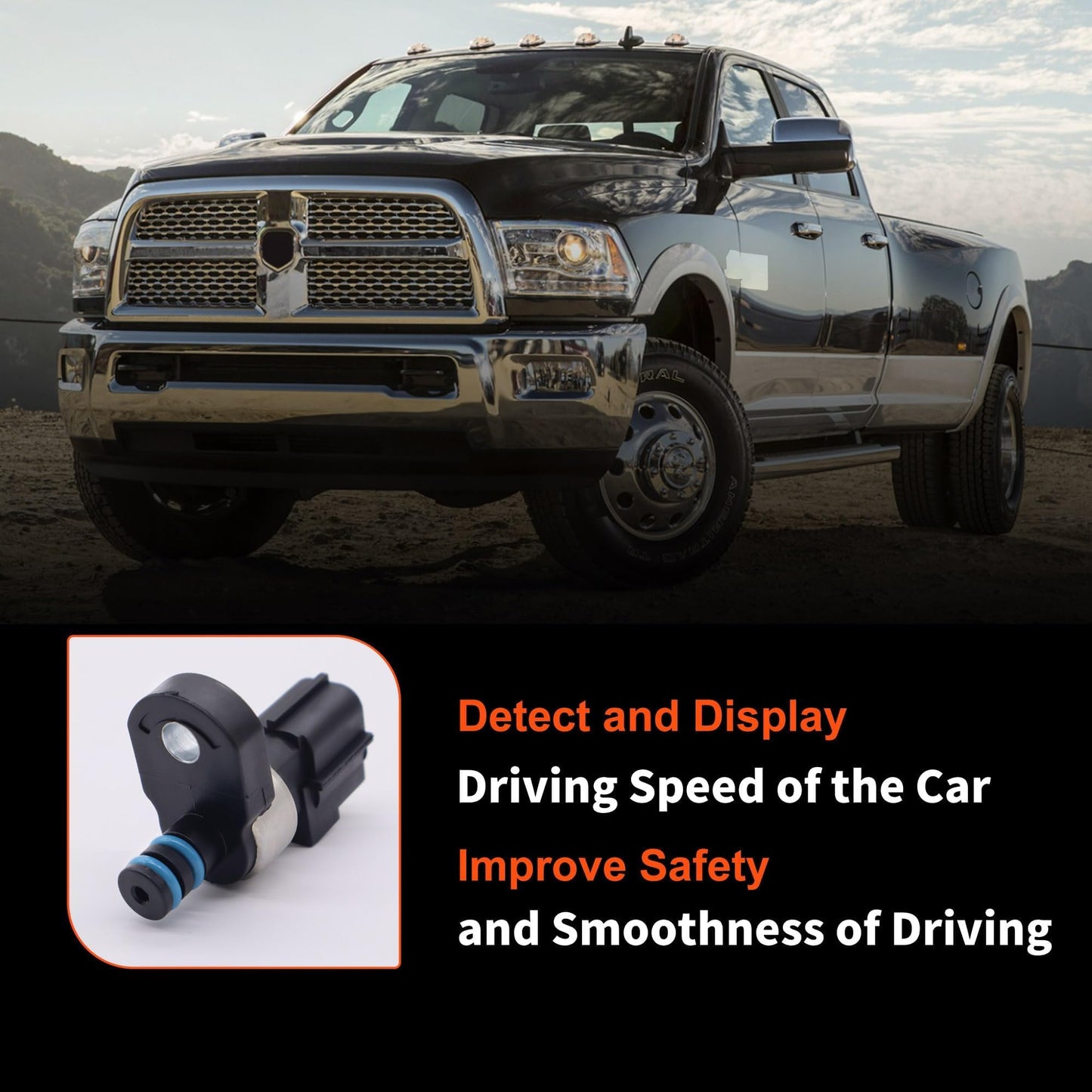 HiSport 4799758 Transmission Governor Pressure Sensor - Compatible with Dodge Jeep RAM 1500 Mitsubishi 45RFE 545RFE 68RFE 2000-2021 - Replaces 4799758AB 4799758AD 4799758AF 5016222AA