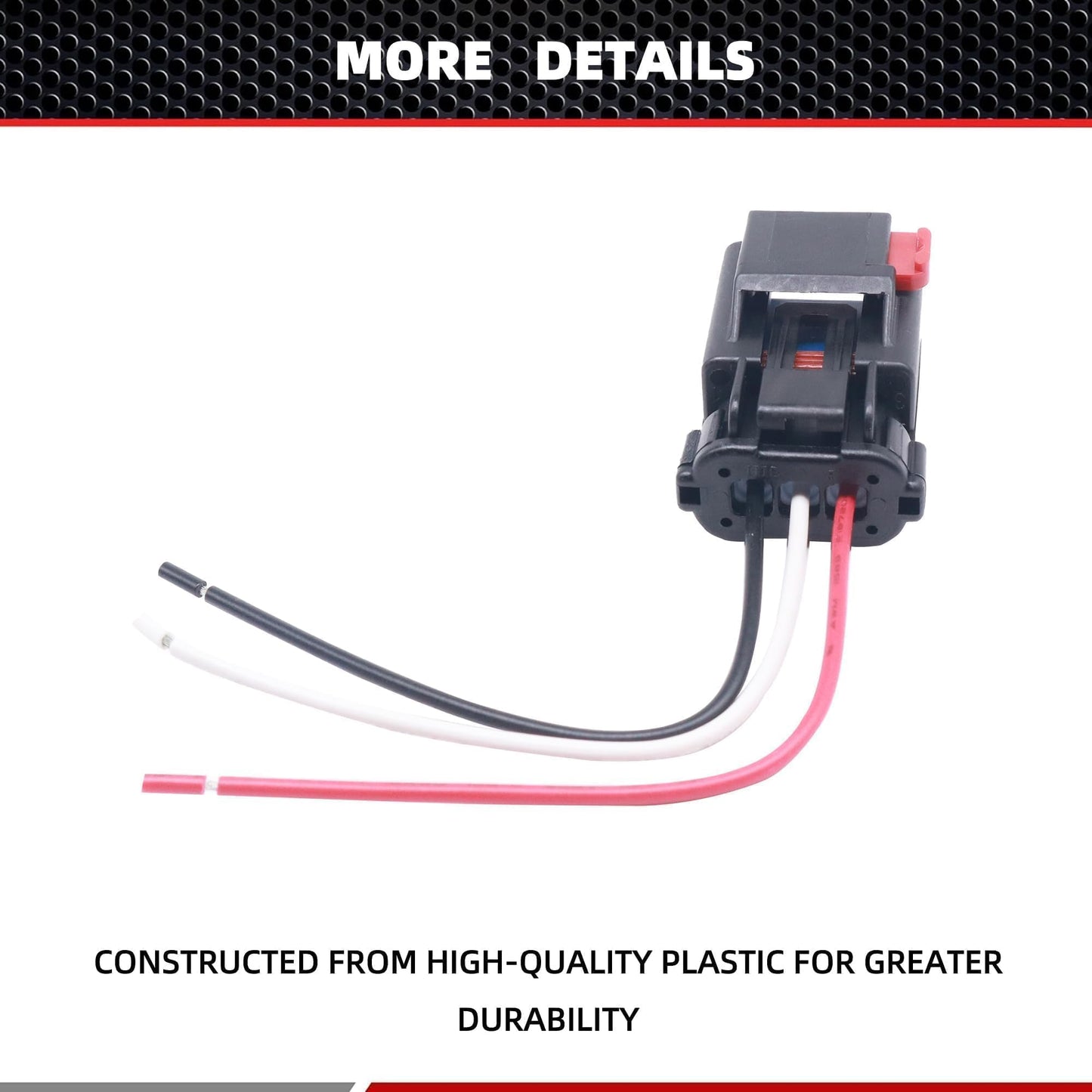 HiSport 4897087AA Camshaft Position Sensor Connector Compatible with Cadillac SRX STS XLR, Chrysler Cirrus, Dodge, Eagle, Jeep, Mazda, Mini Cooper, Mitsubishi, Plymouth Acclaim